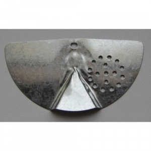 Летковый заградитель полукруглый оцинкованный